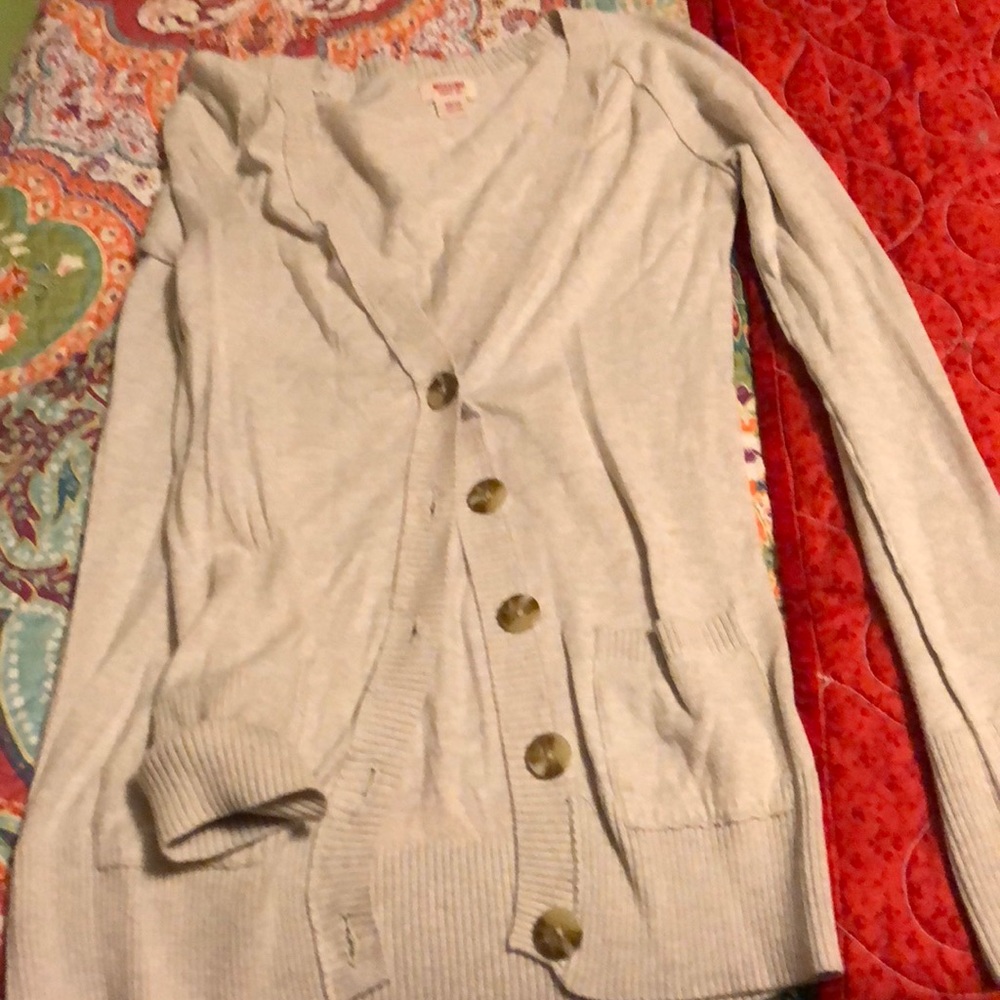 Tan cardigan